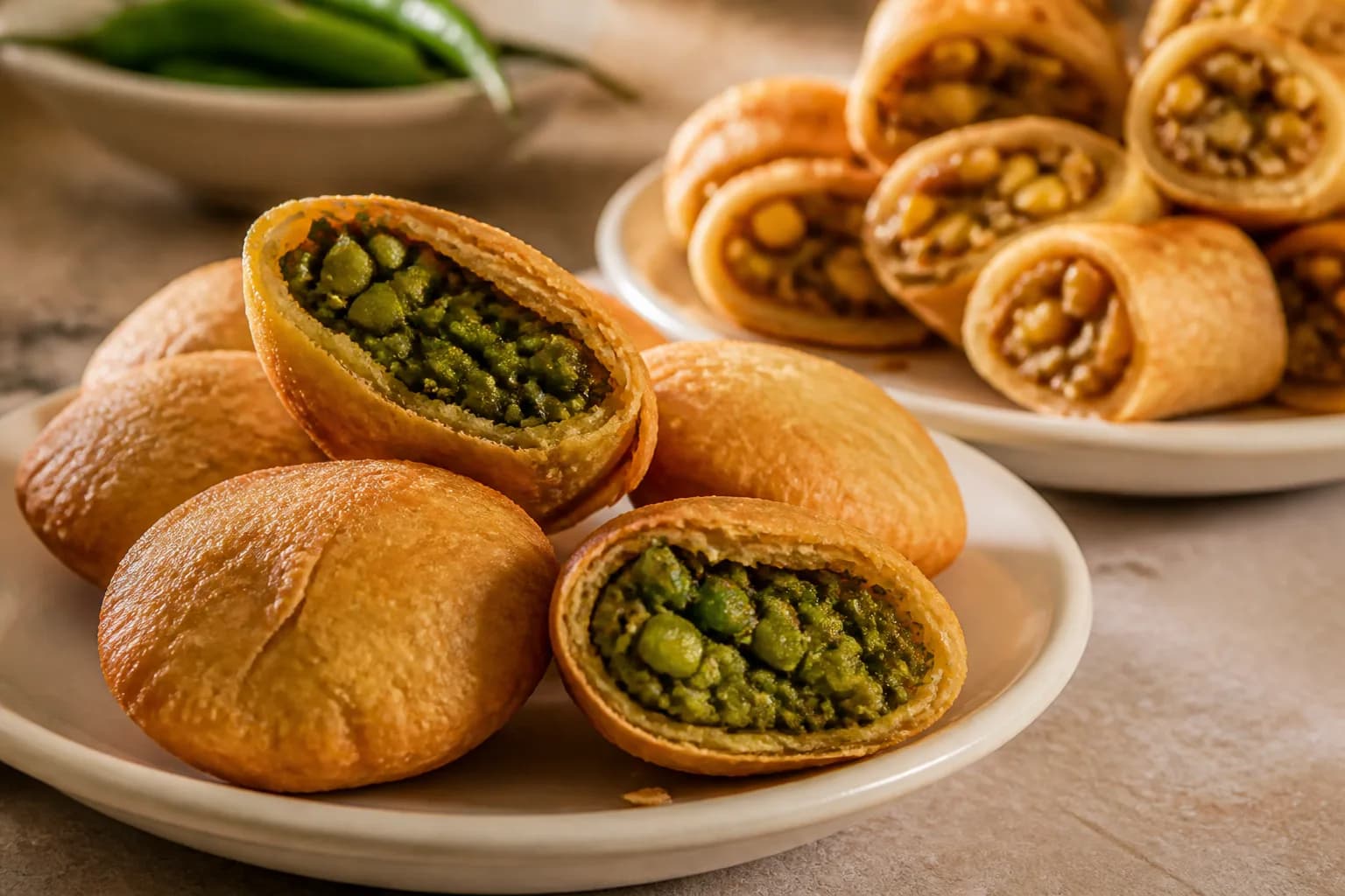Baroda Special Lilva Kachori at Eatela Mulund